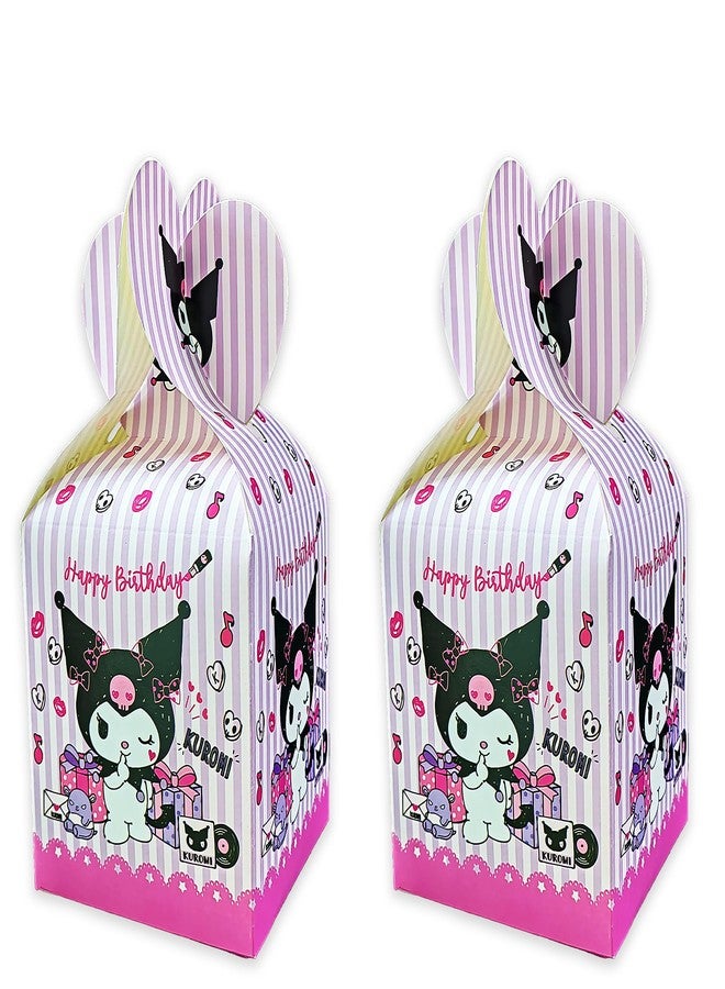 12 Pcs Hello Pink Cat Candy Box Popcorn Box Birthday Party Favor Pink Kity Snack Treat Boxes Candy Cookie Container Decorations Gifts for Kids Adults Birthday Party Favor Supplies (candy box b)